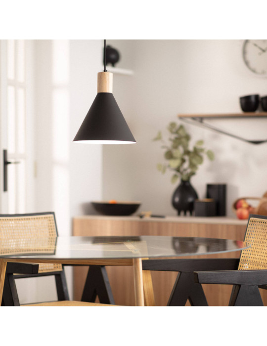 Suspension Métal et Bois Arbat