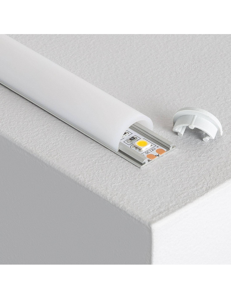Profilé Aluminium Flexible 1m pour Rubans LED jusqu'à 12mm