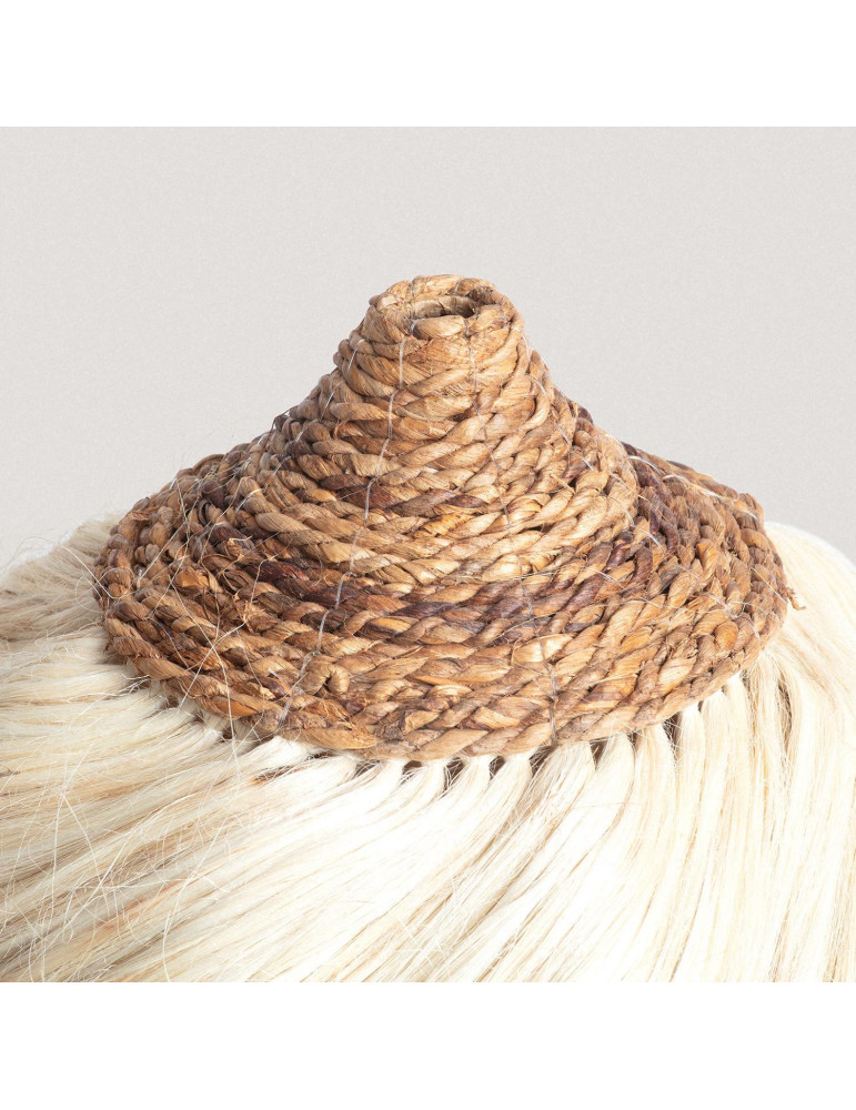 Abat-jour Suspension Rotin et Ramie Kempo Kulu ILUZZIA