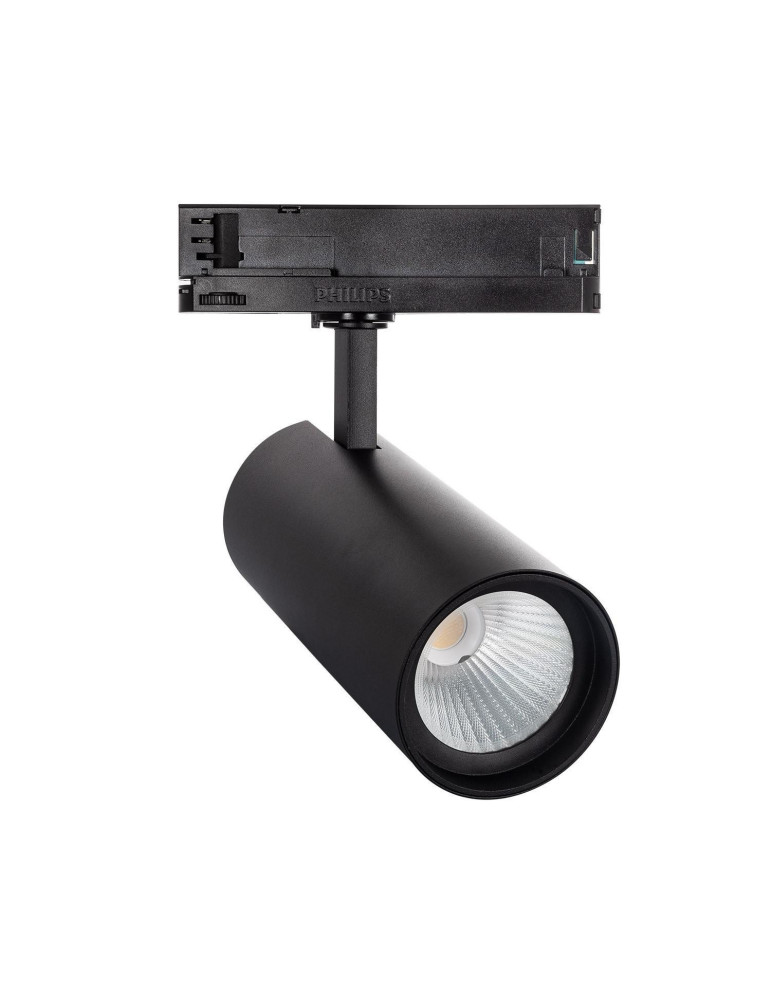 Spot LED sur Rail Triphasé 30W d'Angelo CCT PHILIPS Xitanium Noir