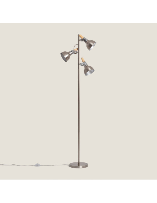 Lampadaire Emer Métal 3 Spots Argenté Lampadaire Emer Métal 3 Spots Argenté
