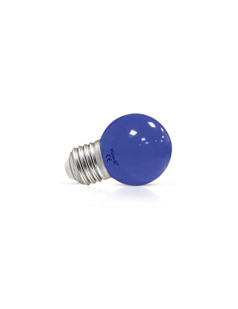 Ampoule LED E27 Bulb G45 1W Bleu Ampoule LED E27 Bulb G45 1W Bleu