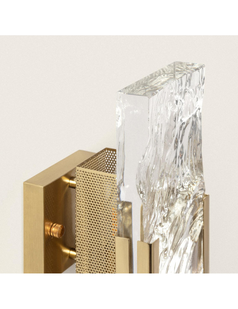 Applique Murale Métal et Verre Murtha