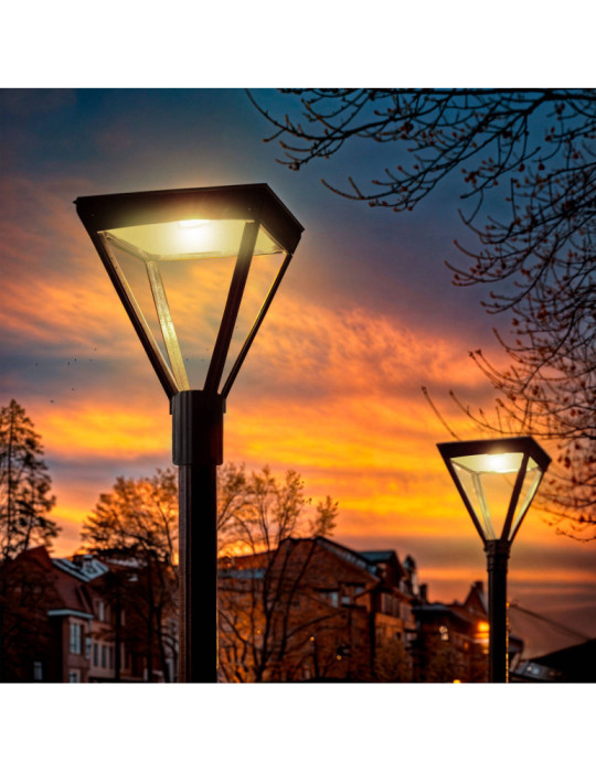 Lampadaire LED 40W Aventino Square LUMILEDS PHILIPS Xitanium Dimmable 1-10V