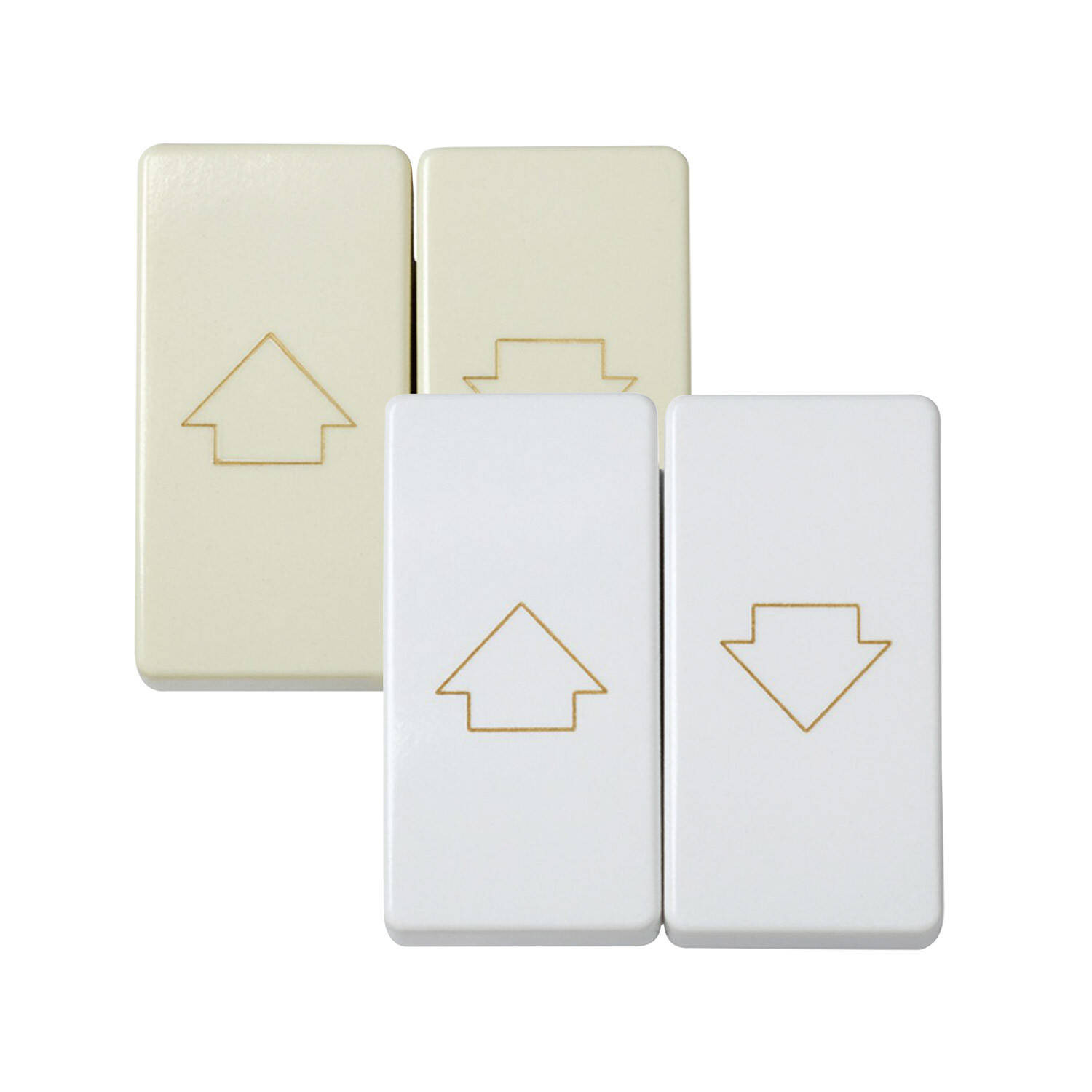 Interrupteur pour Volets Roulants Automatiques avec Touche SIMON 27 Play 27332 Blanc