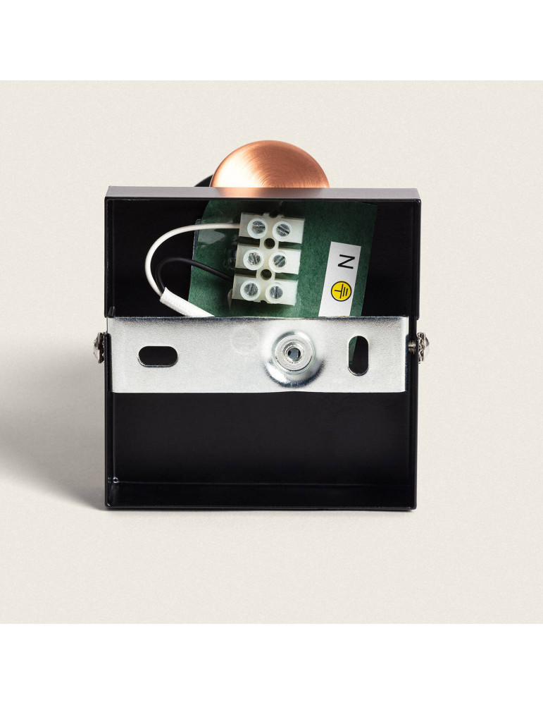 Applique Murale et de Plafond Orientable Métal 1 Spot Albus Black Rose