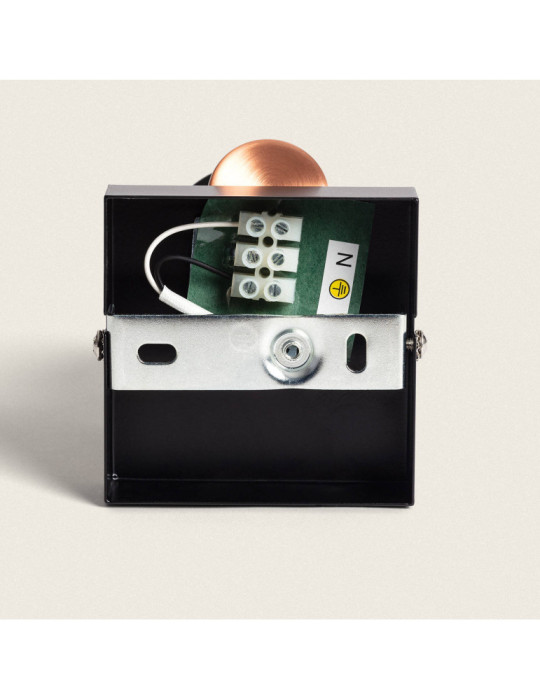 Applique Murale et de Plafond Orientable Métal 1 Spot Albus Black Rose