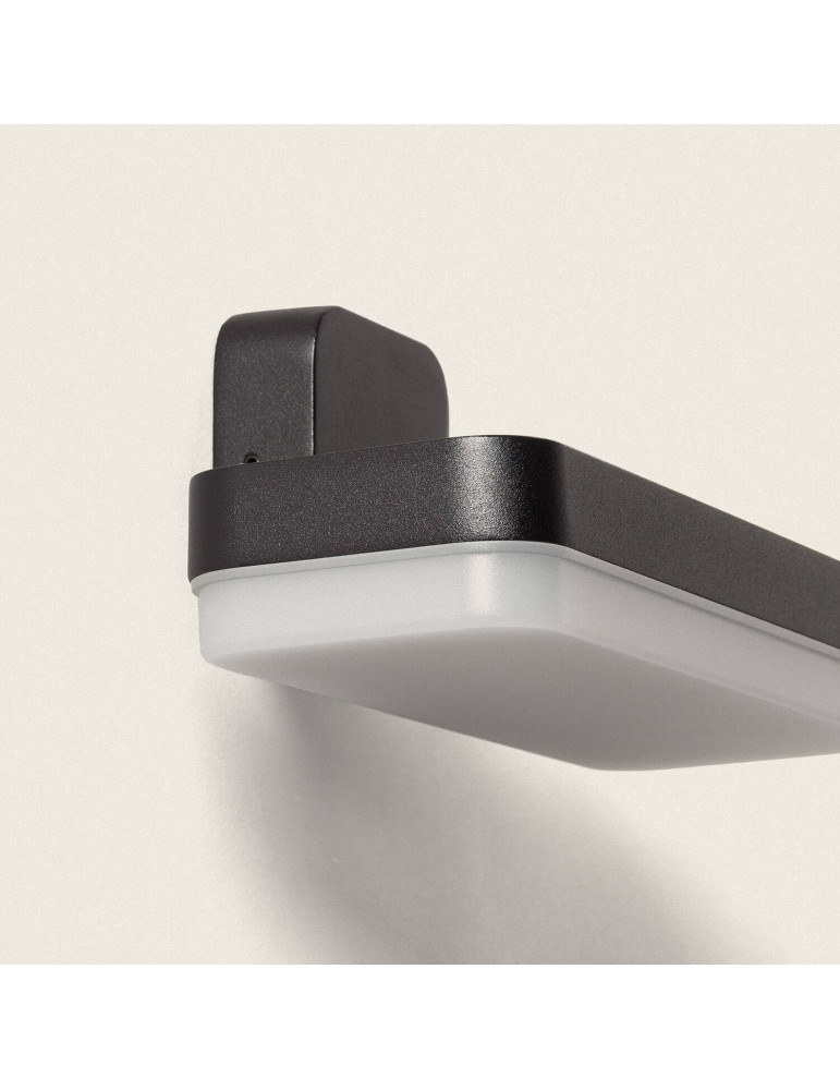 Applique Murale Extérieure LED 10W Éclairage Rectangulaire Noire Mirto