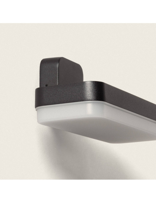 Applique Murale Extérieure LED 10W Éclairage Rectangulaire Noire Mirto