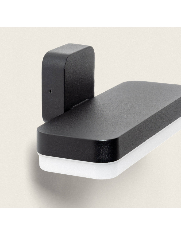 Applique Murale Extérieure LED 10W Éclairage Rectangulaire Noire Mirto