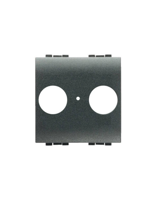 Façade TV/R-SAT Universelle 2 Modules BTicino Living Light L4212 Façade TV/R-SAT Universelle 2 Modules BTicino Living Light L4212