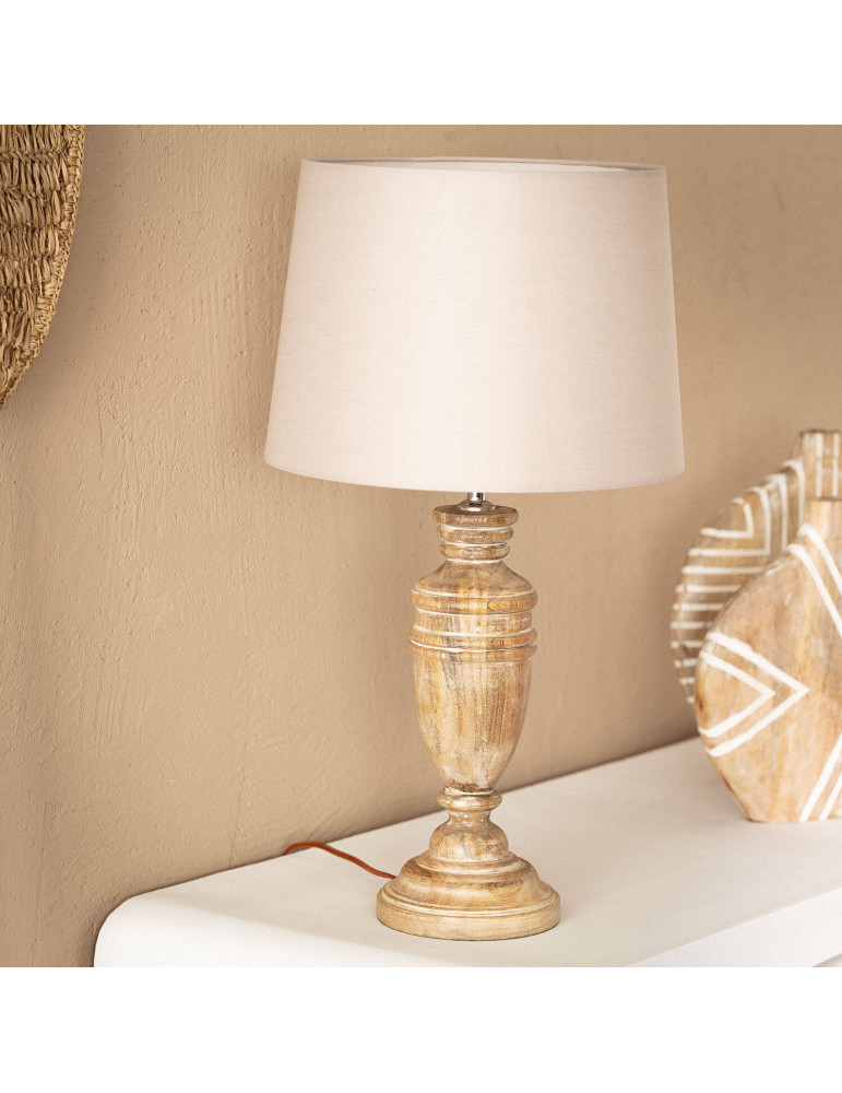 Lampe à Poser en bois Hausa ILUZZIA
