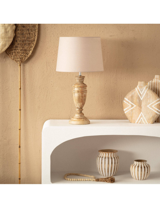 Lampe à Poser en bois Hausa ILUZZIA