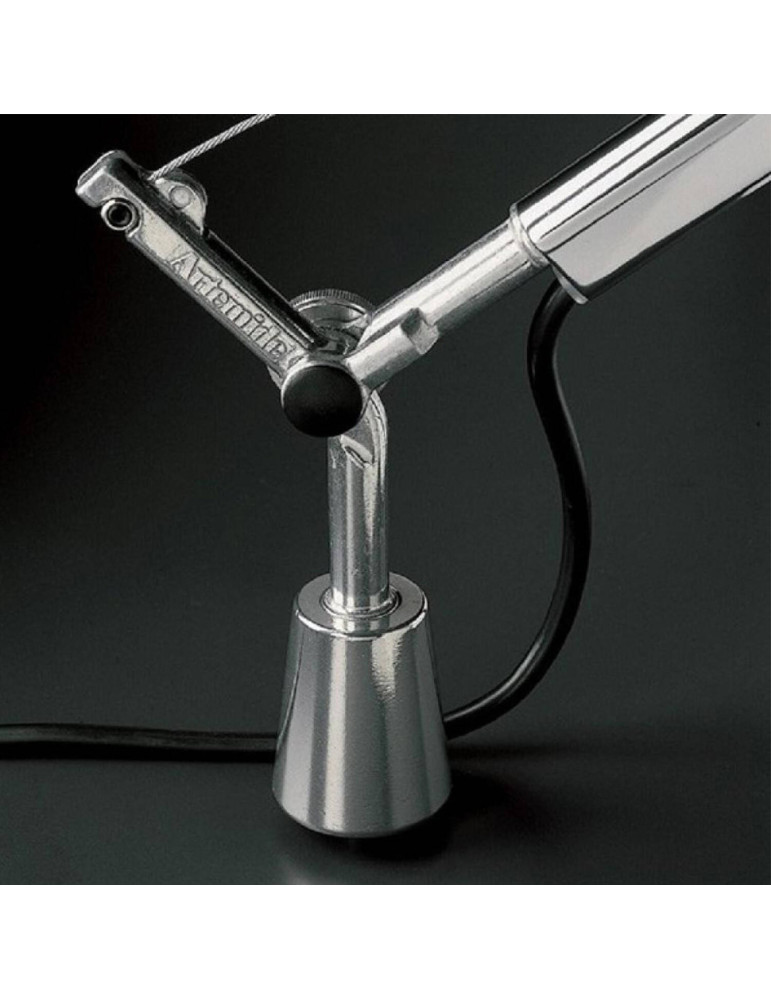 Lampe à Poser Tolomeo Micro avec Support Blanc Brillant ARTEMIDE