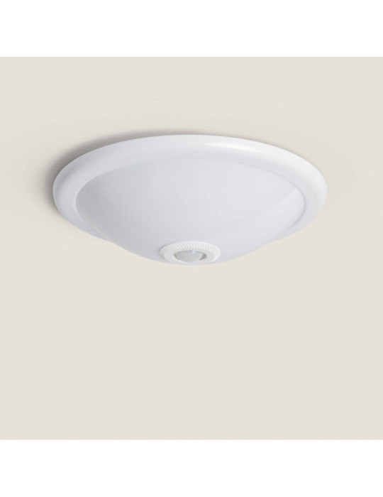 Plafonnier LED Rond 2x E27 avec Détecteur de Mouvement PIR et Crépusculaire