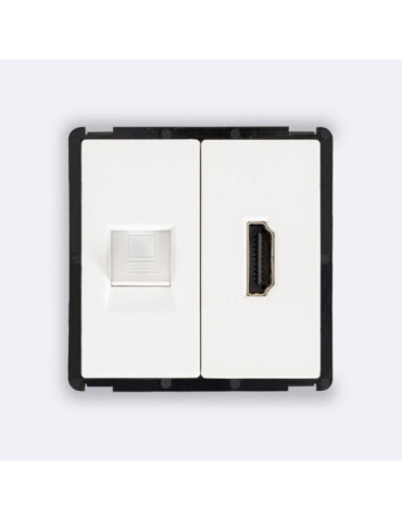 Prise Internet RJ45 CAT 6 + HDMI Modern