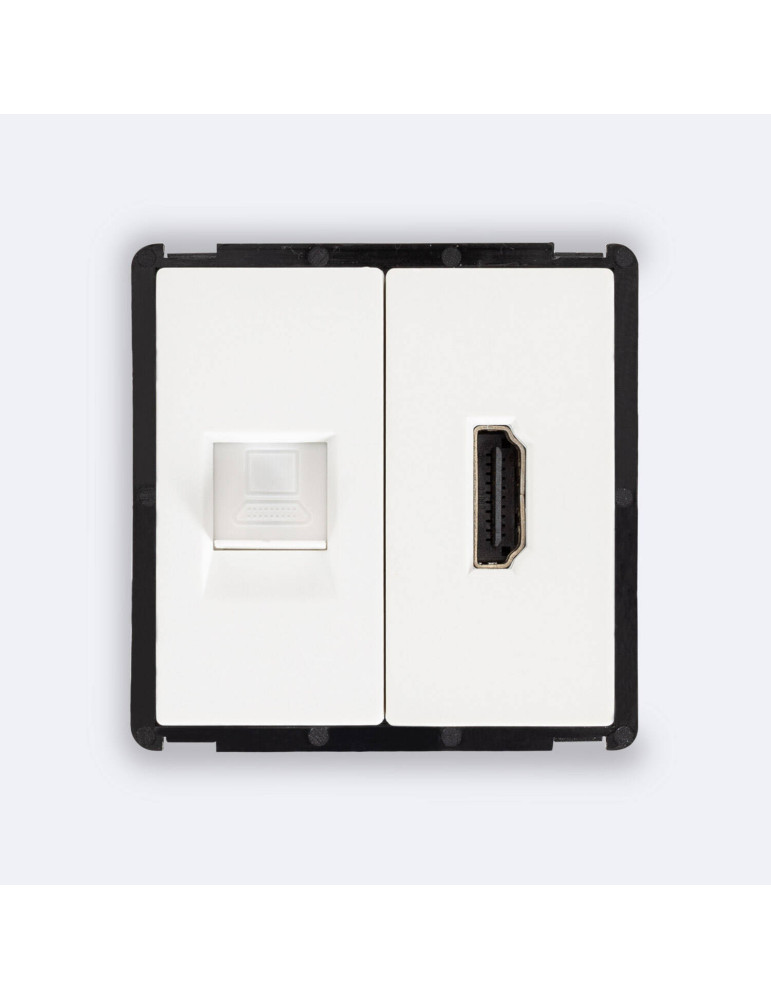 Prise Internet RJ45 CAT 6 + HDMI Modern