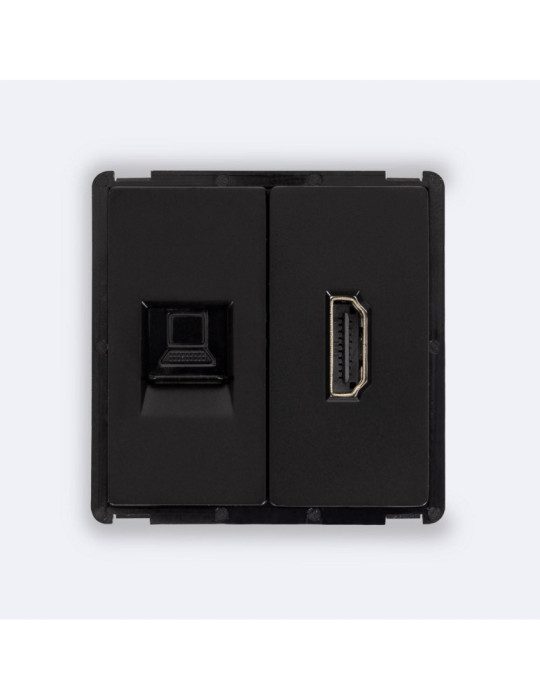 Prise Internet RJ45 CAT 6 + HDMI Modern