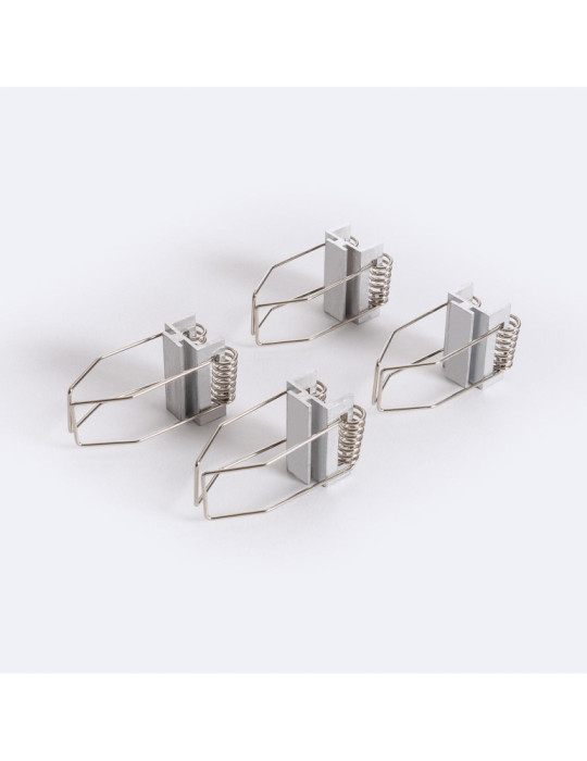 Profilé Aluminium Encastrable 2m avec Capot Continu pour Rubans LED jusqu'à 19 mm