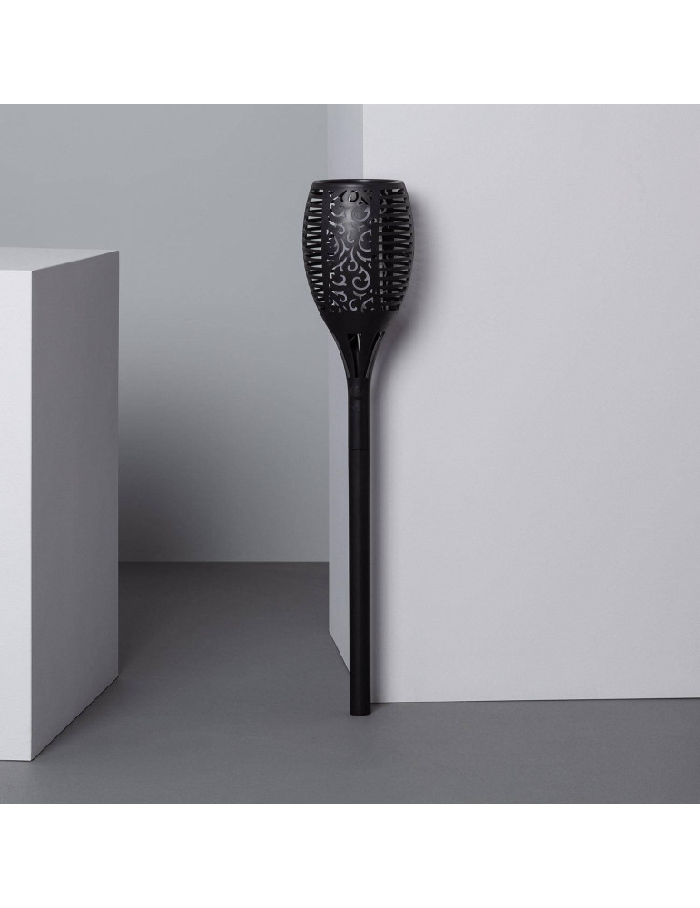 Torche LED Solaire Effet Flamme sur Piquet 1W 78cm