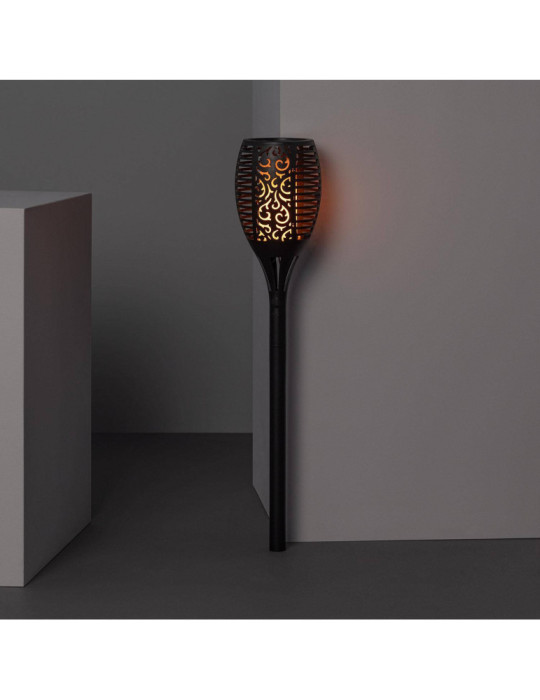 Torche LED Solaire Effet Flamme sur Piquet 1W 78cm