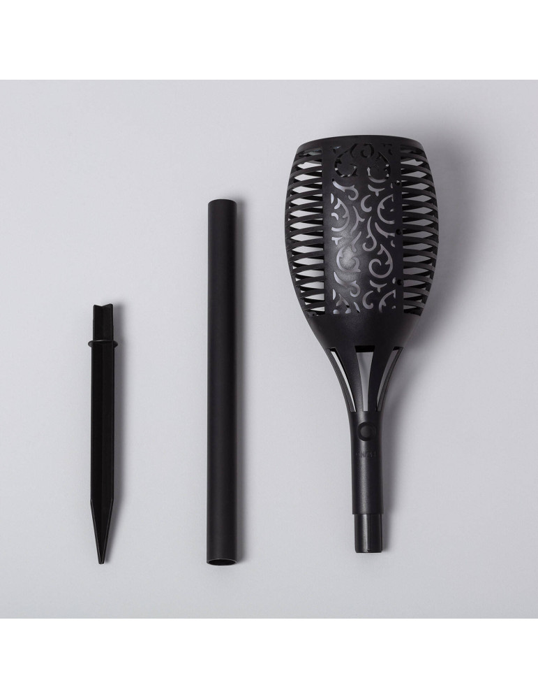 Torche LED Solaire Effet Flamme sur Piquet 1W 78cm