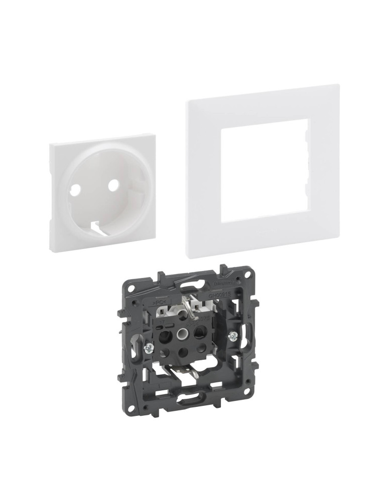 Kit Prise Schuko 2P+T 16A LEGRAND Niloé Step