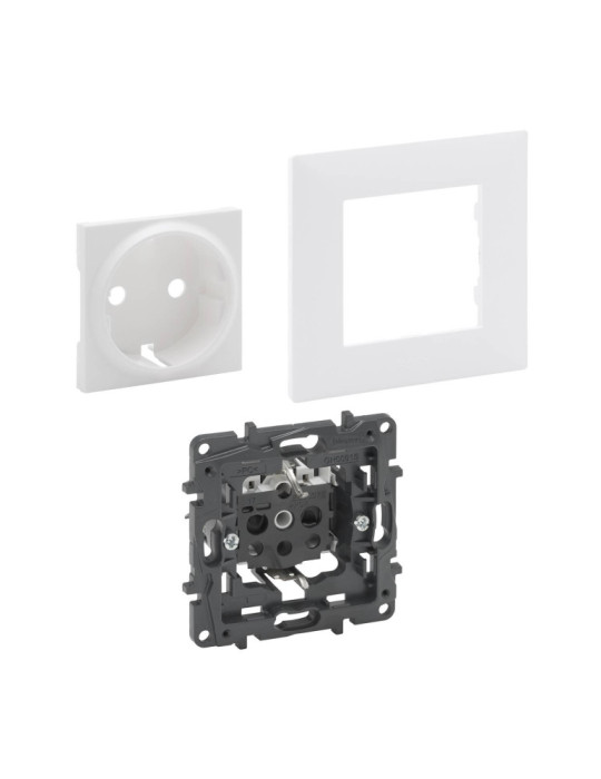 Kit Prise Schuko 2P+T 16A LEGRAND Niloé Step