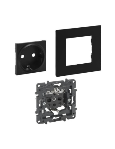Kit Prise Schuko 2P+T 16A LEGRAND Niloé Step