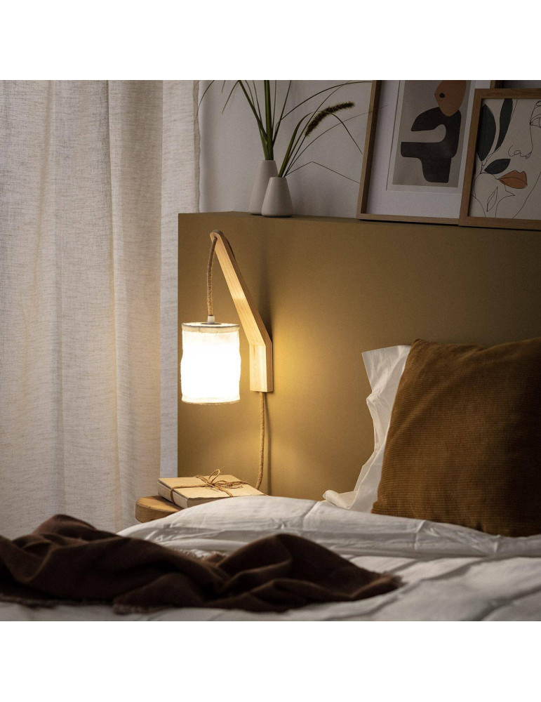 Lampe Murale Bois et Métal Kanzu