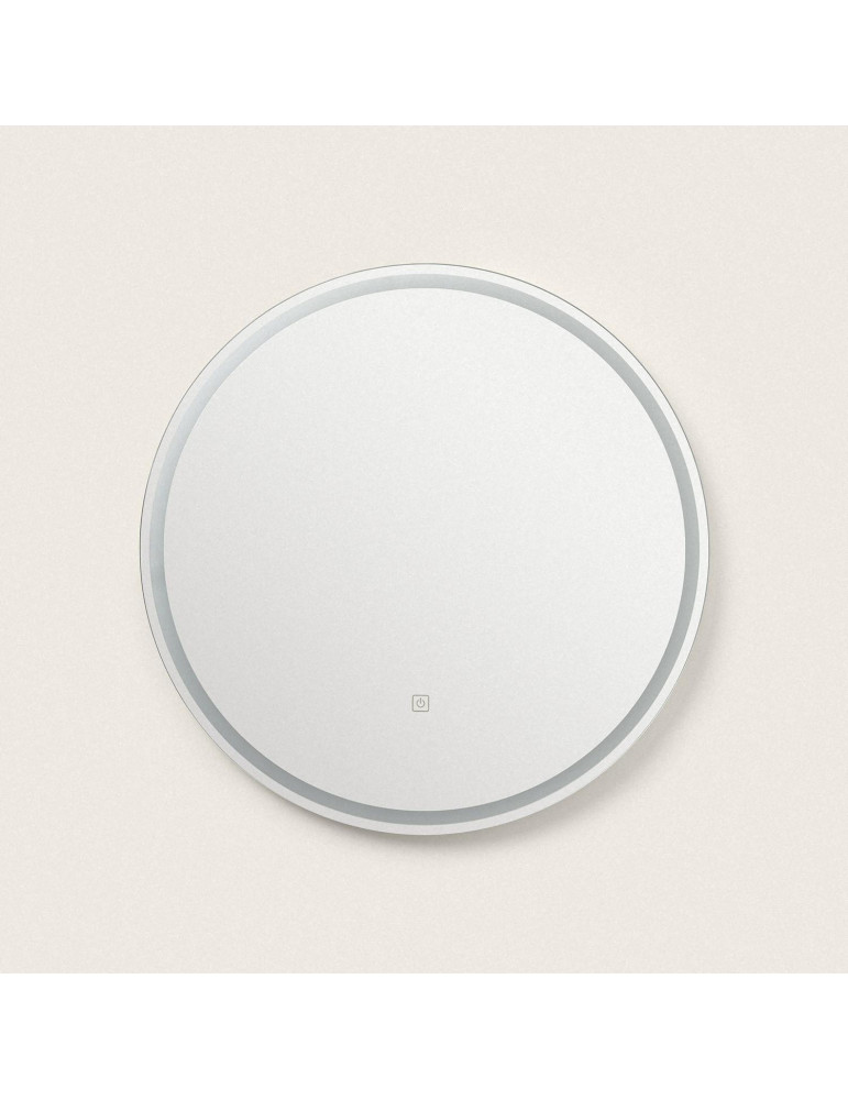 Miroir de Salle de Bain avec éclairage LED et Anti-buée Jizan Ø60 cm