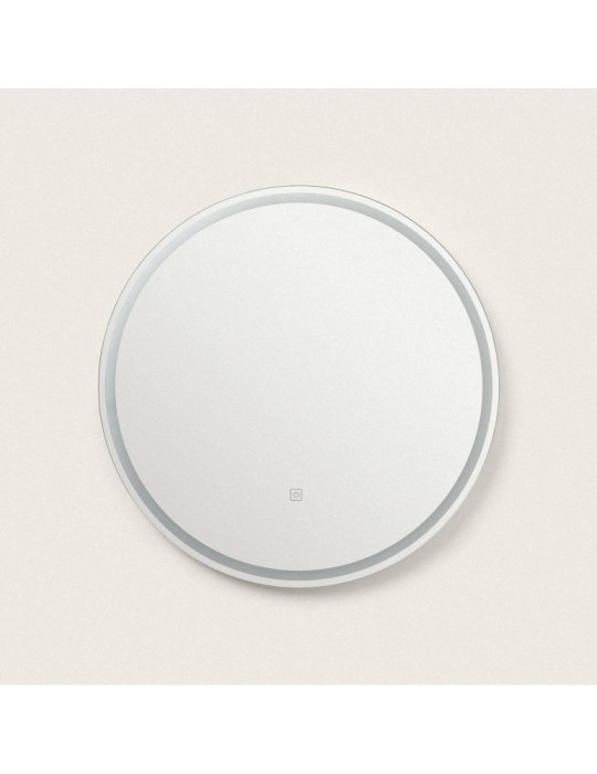 Miroir de Salle de Bain avec éclairage LED et Anti-buée Jizan Ø60 cm