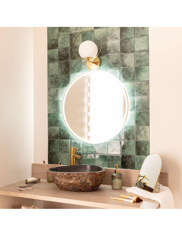 Miroir de Salle de Bain avec éclairage LED et Anti-buée Jizan Ø60 cm