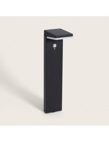 Balise Extérieure LED Solaire sur Pied 50cm Aluminium avec Détecteur de Mouvement Edwan