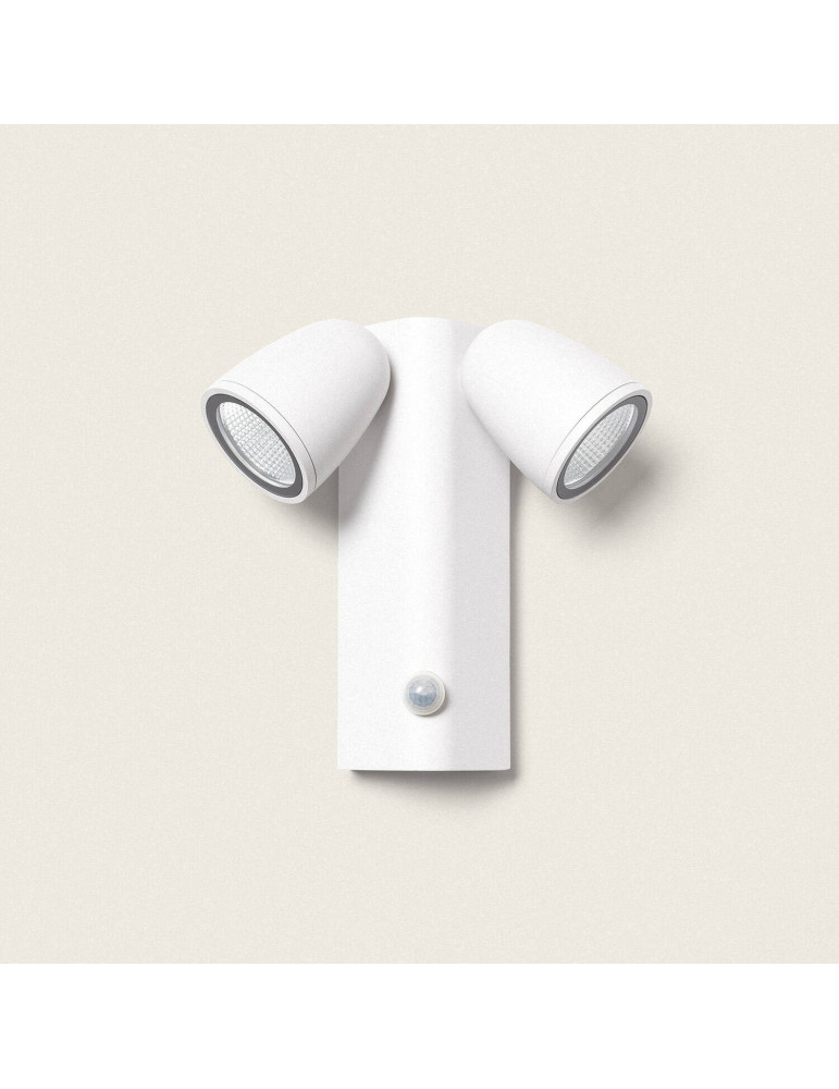 Applique Murale Extérieure LED 12W Aluminium avec Détecteur de Mouvement PIR Abel 2 Spots Applique Murale Extérieure LED 12W Aluminium avec Détecteur de Mouvement PIR Abel 2 Spots