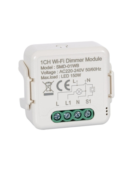 Module de Variation WiFi TRIAC Compatible avec Bouton-Poussoir