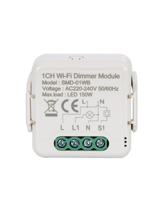 Module de Variation WiFi TRIAC Compatible avec Bouton-Poussoir