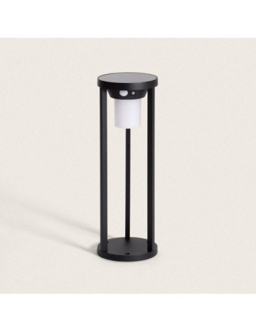 Balise sur Pied Extérieure Solaire LED 2W 40cm Aluminium avec Détecteur de Mouvement Eneko