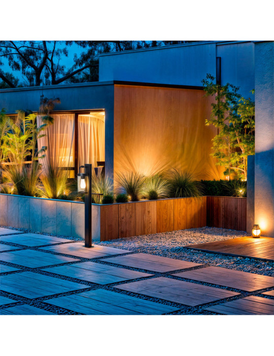 Balise sur Pied Extérieure 100cm Aluminium Benny