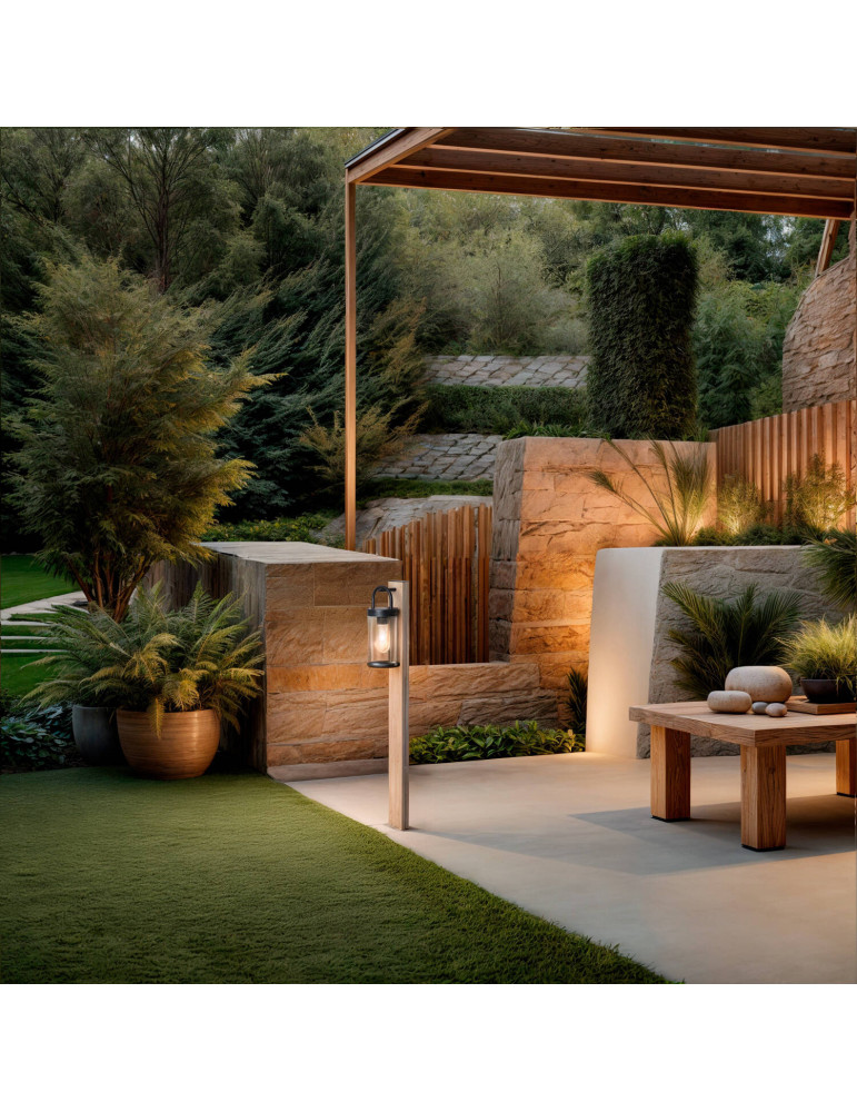 Balise sur Pied Extérieure 100cm Aluminium Benny