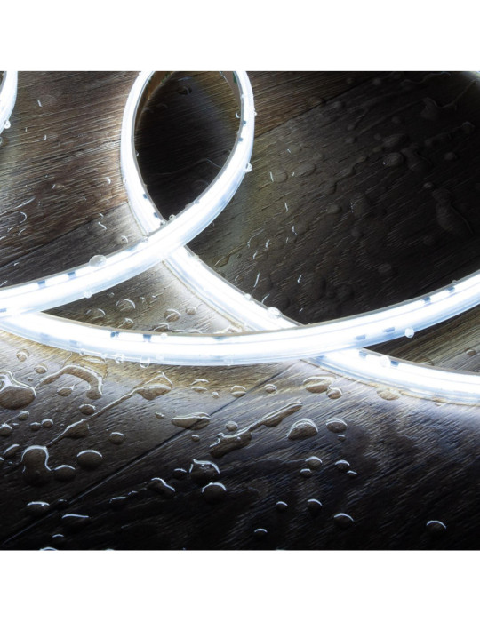 Ruban LED Dimmable Auto-redressement 220V AC COB Silicone FLEX 560 LED/m 1250 lm/m IP65 Largeur 10mm Coupe tous les 10 cm