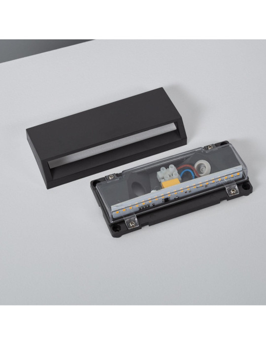 Balise LED Extérieure 3W En Saillie au Mur Rectangulaire Valeta Anthracite