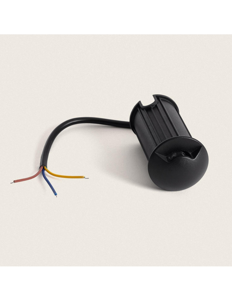 Balise Extérieure LED 1W Encastrable au Sol Letso 1L Noir