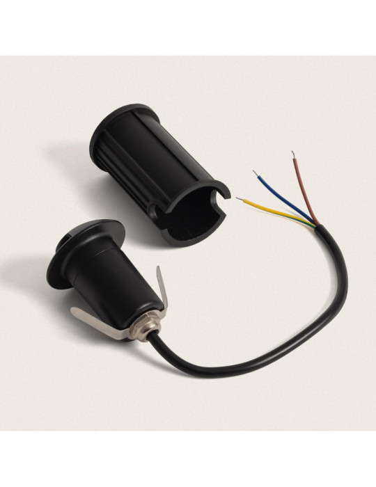 Balise Extérieure LED 1W Encastrable au Sol Letso 1L Noir