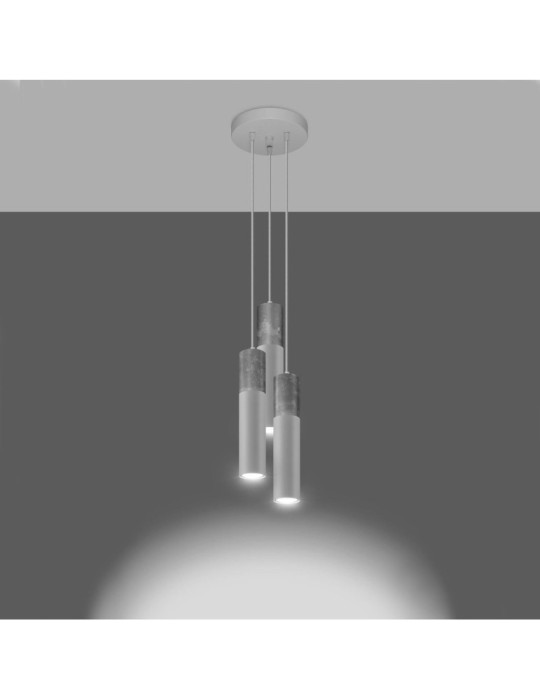 Suspension Béton Borgio 3P  SOLLUX