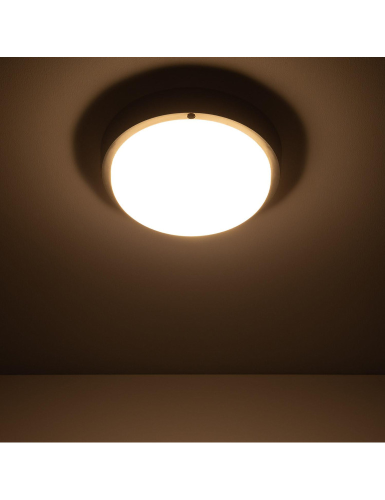 Plafonnier LED Extérieur Rond 25W Hublot Black IP65 Ø175 mm