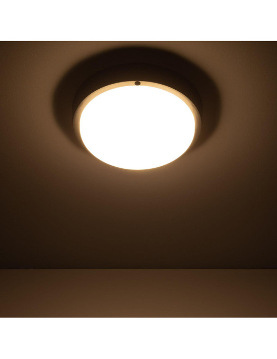 Plafonnier LED Extérieur Rond 25W Hublot Black IP65 Ø175 mm