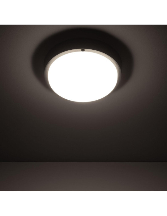 Plafonnier LED Extérieur Rond 25W Hublot Black IP65 Ø175 mm