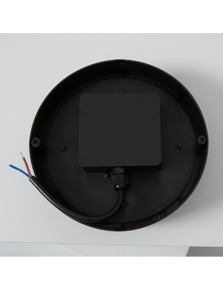 Plafonnier LED Extérieur Rond 25W Hublot Black IP65 Ø175 mm
