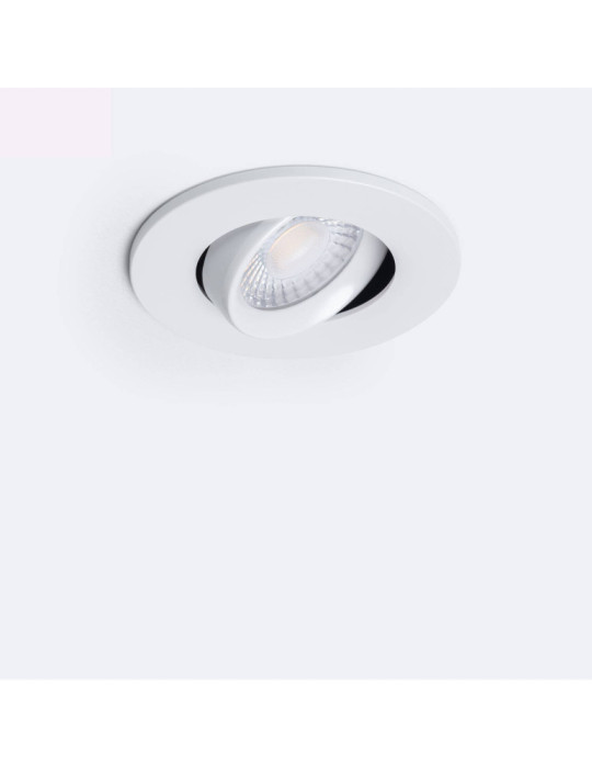 Spot Downlight Ignifuge LED 5-8W Rond Dimmable IP65 Coupe Ø 65 mm Design Ajustable